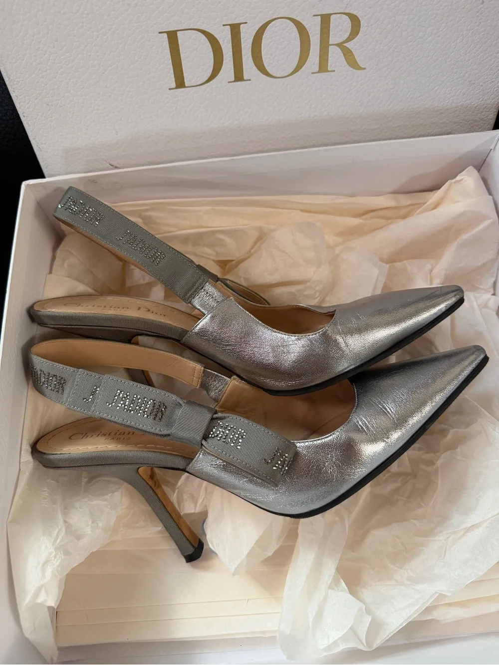 Dior sleek slingback